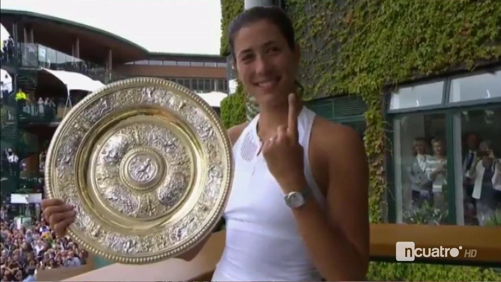 Los nervios de Garbiñe Muguruza tras ganar Wimbledon: “No sé qué hacer, es la primera vez”