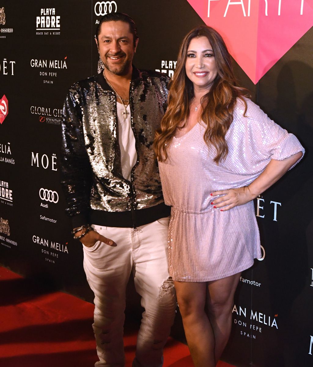 El bailarín Rafael Amargo quiso posar junto a su amiga María Bravo