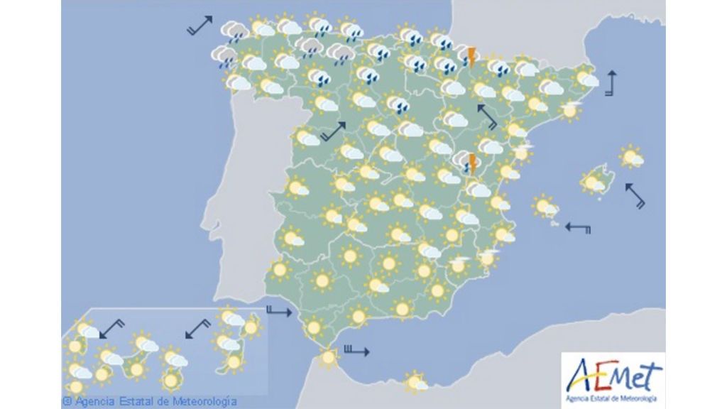 aemet mapa miércoles