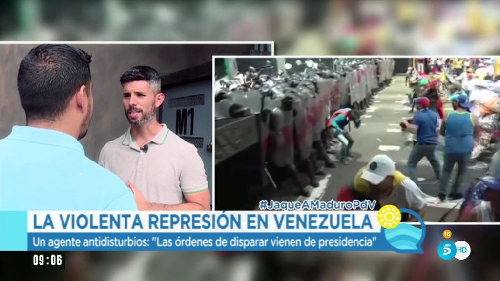 Un agente antidisturbios de Venezuela confiesa que dispara a los manifestantes para "defender la constitución"