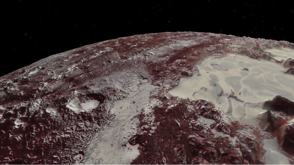 ¿Cómo es Plutón? La NASA te lo muestra como si lo estuvieras sobrevolando en avioneta