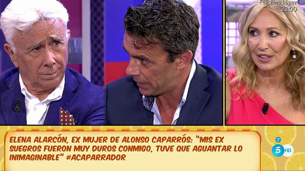 Elena Alarcón, sobre su ex, Alonso Caparrós: "Estaba sobreprotegido"