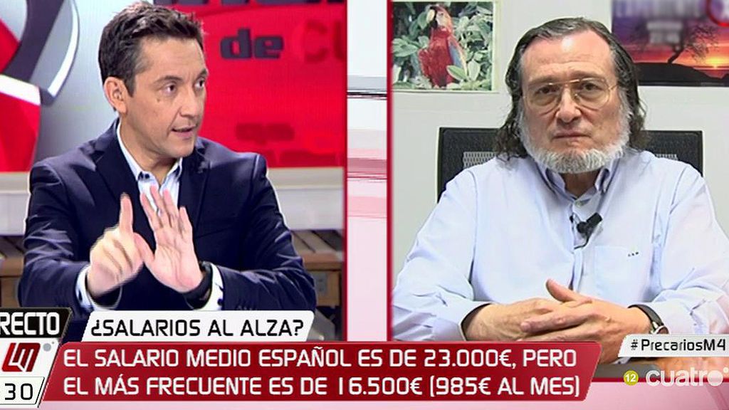 S. Niño Becerra: “En términos medios, los salarios no pueden subir en España porque perderíamos competitividad”