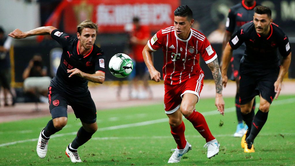 James se va sin gol y con dos fallos en el área en su segundo partido con el Bayern