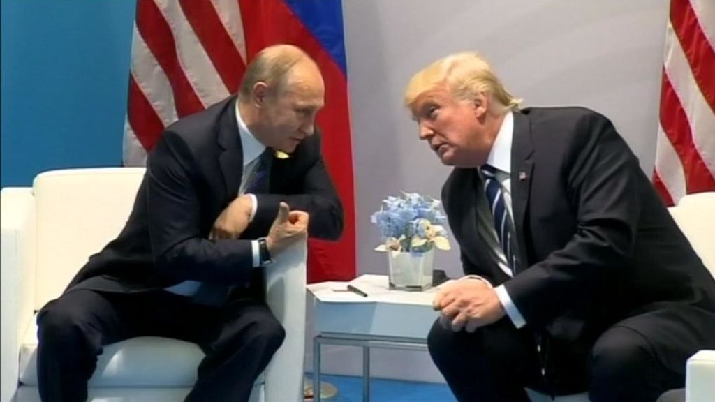 El encuentro secreto de Trump y Putin