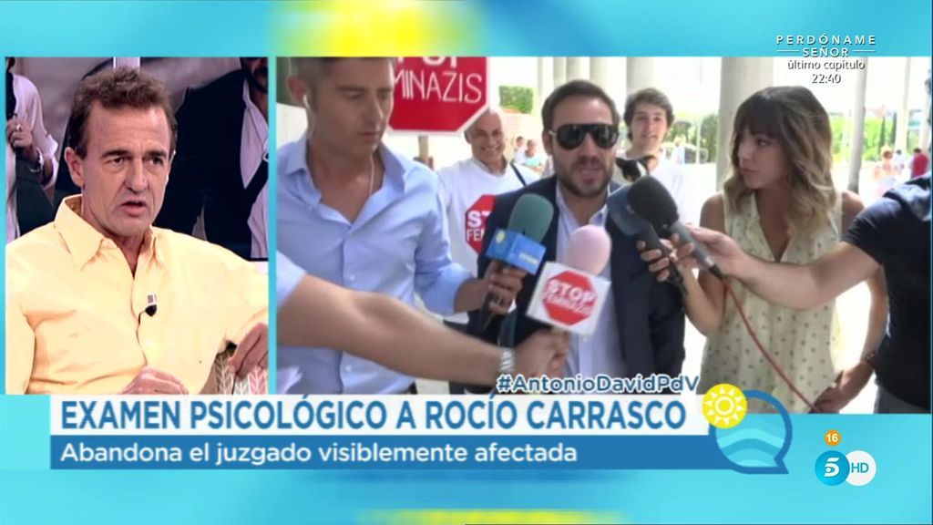 Lequio: "Rocío Carrasco esquivó a su hijo cuando él fue a saludarla"