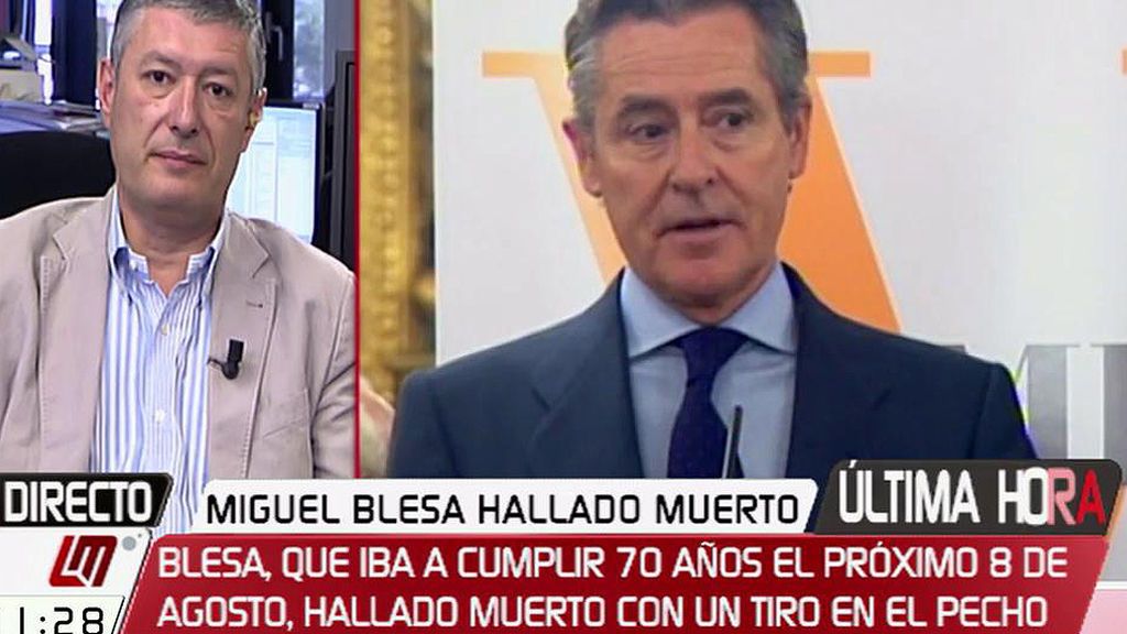 J.M. Benito, tras la muerte de Blesa: “Todos los indicios hacen pensar en el suicidio”