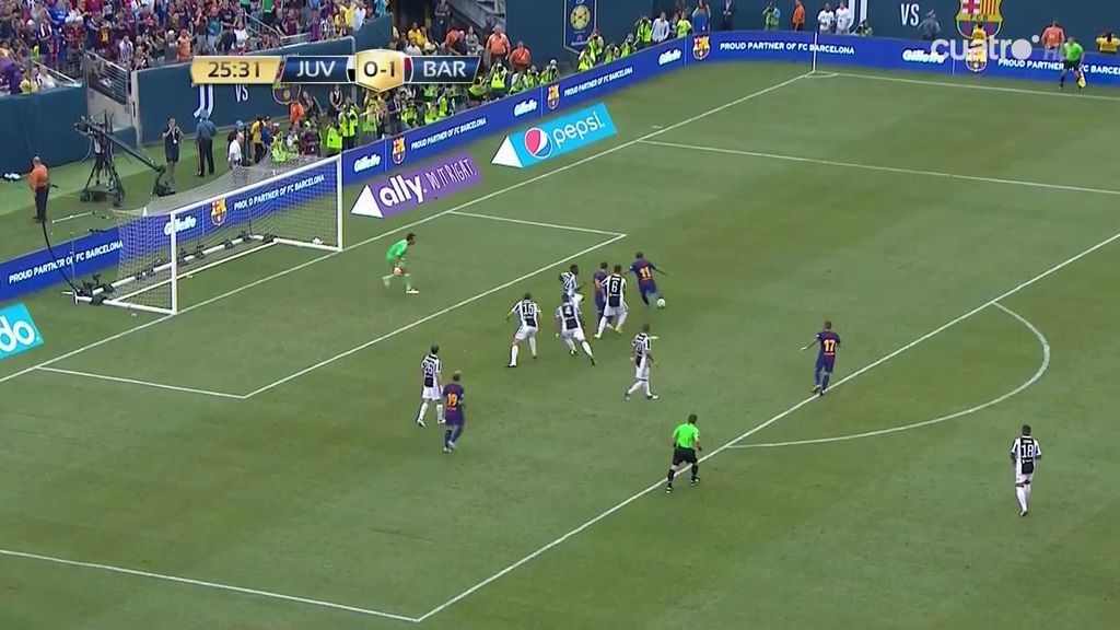 ¡El gol del verano! Neymar se va de cinco dentro del área y 'fusila' a Buffon