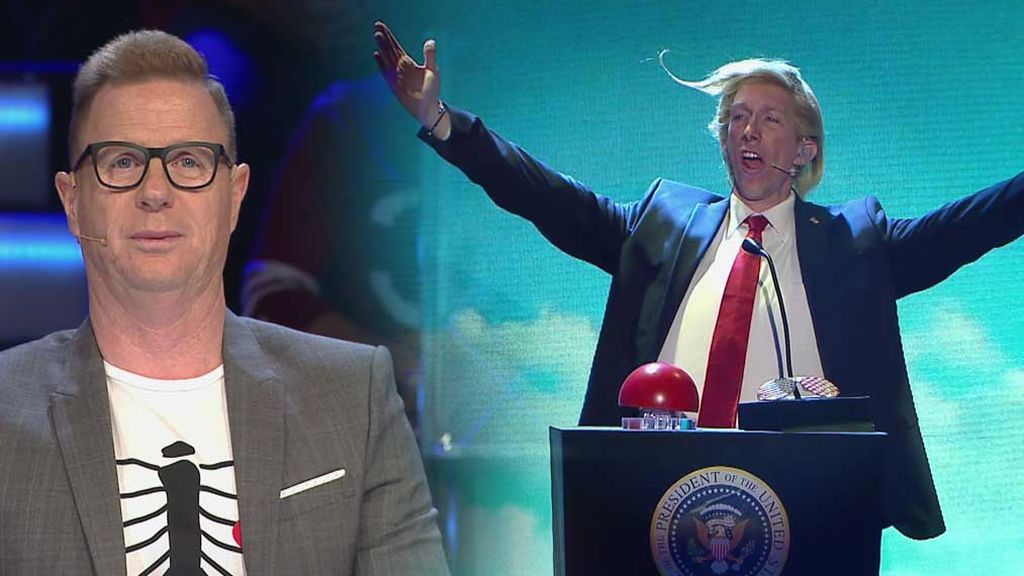 Ken Appledorn con su imitación de Donald Trump consigue ser el antimorbo para Jorge Cadaval