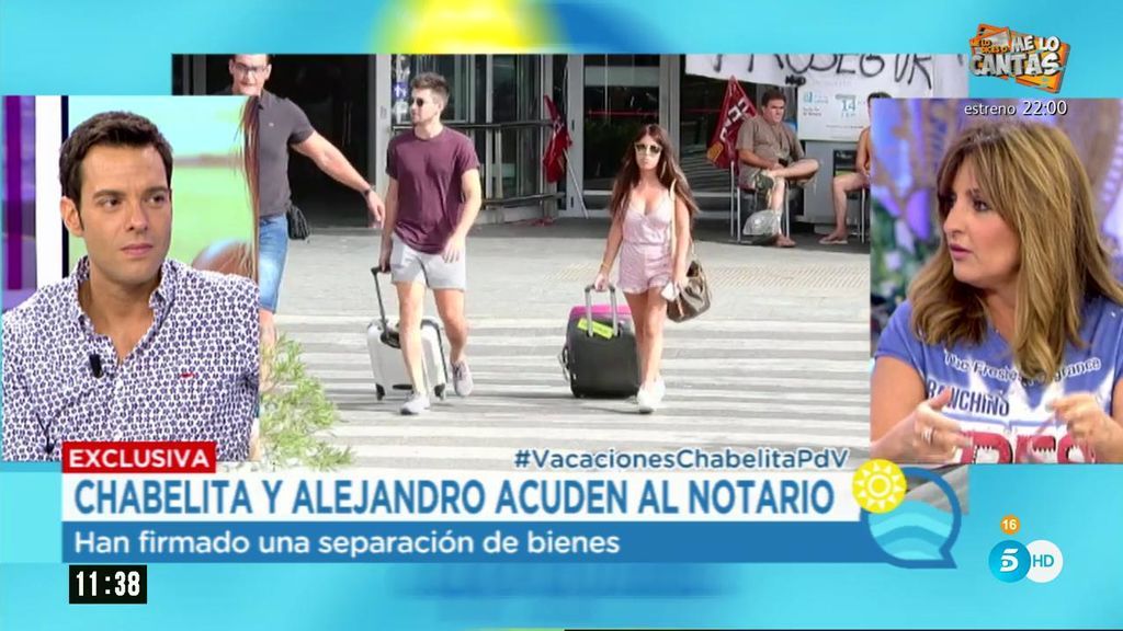 Beatriz Cortázar: "Chabelita y Alejandro han ido al notario para firmar la separación de bienes"