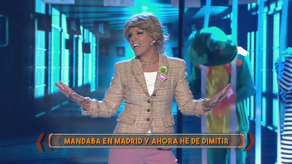 Rebeca y su actuación parodia de Esperanza Aguirre: "Yo te enseñé a llevártelo bien, por tu ambición ya no soy portavoz"
