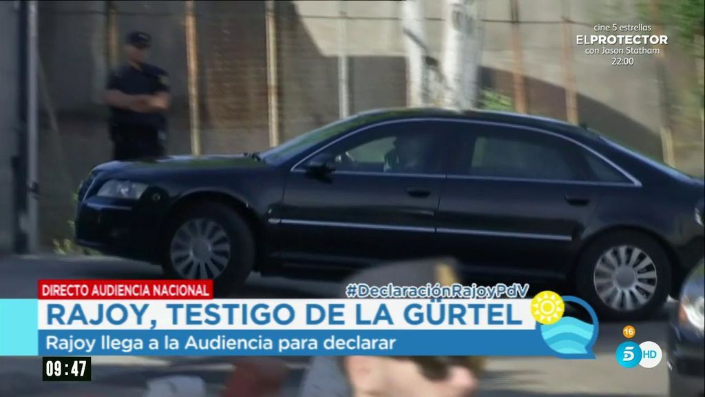Así ha sido la llegada de Rajoy a la Audiencia Nacional para el juicio de la Gürtel