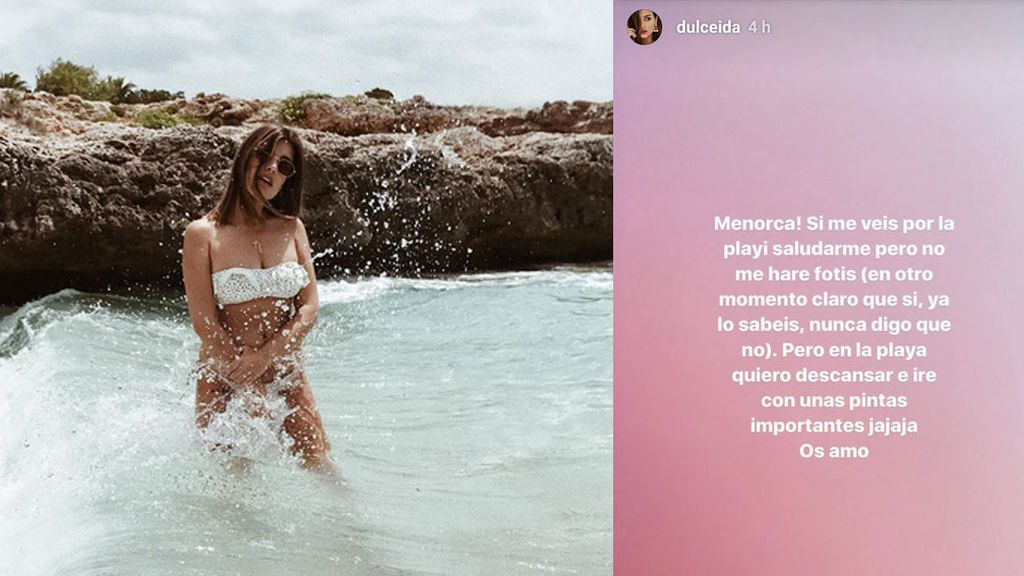 Dulceida pide a sus fans que no le hagan "fotis en la playi"... y se hace 'trending topic'