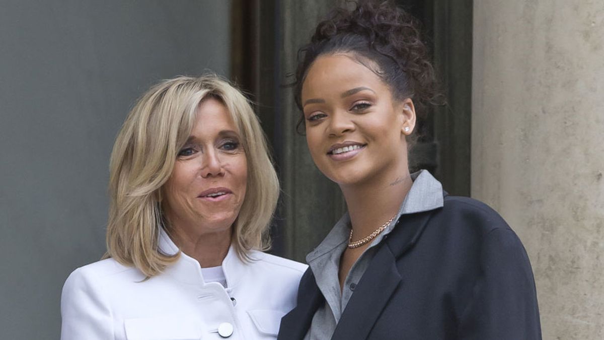 Rihanna y Brigitte Macron, dos damas con estilos opuestos en el Elíseo