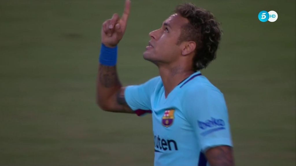 ¡Neymar desatado! Vuelve a marcar y ya es máximo goleador culé en pretemporada (1-0)