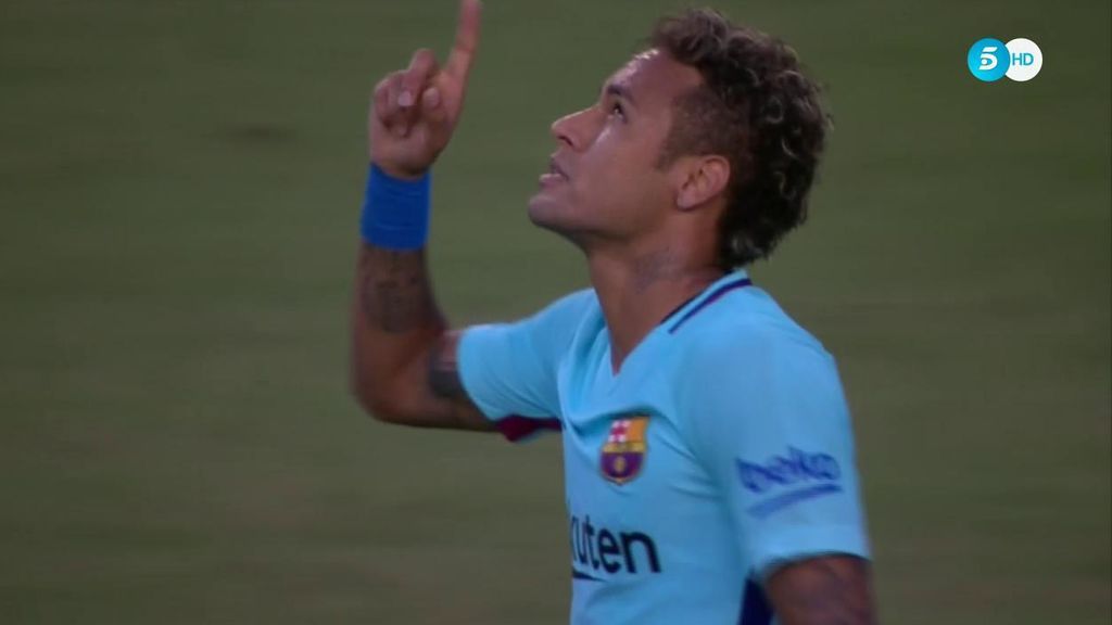 ¡Neymar desatado! Vuelve a marcar y ya es máximo goleador culé en pretemporada (1-0)