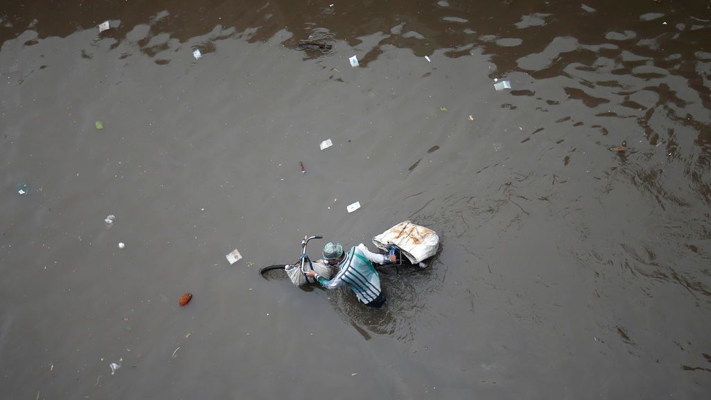 Fuertes lluvias en India
