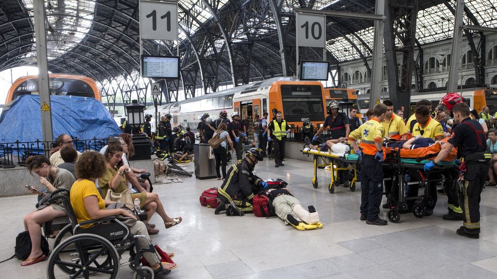 Accidente de Tren en la estación de Francia de Barcelona