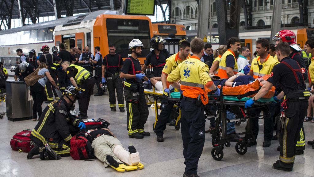 Accidente de Tren en la estación de Francia de Barcelona