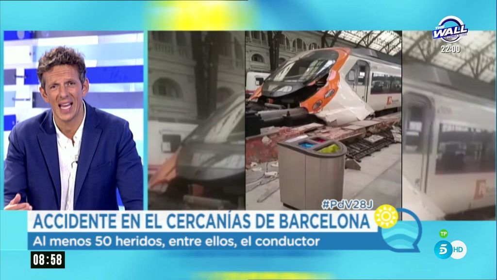 Testigo del accidente del cercanías en Barcelona: "Casi todos caímos al suelo"