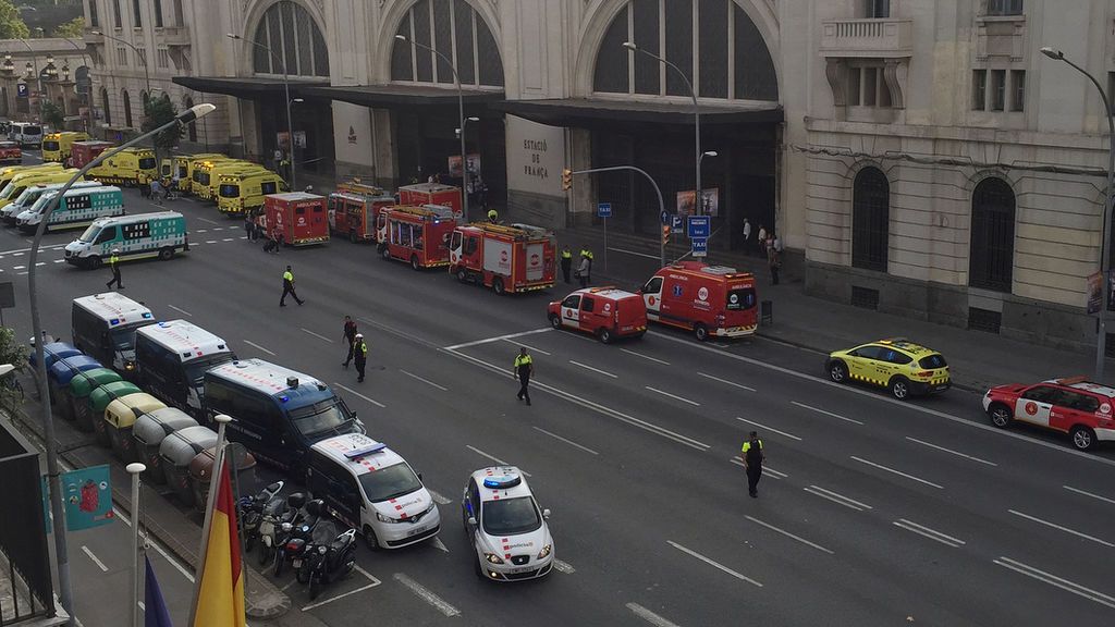 Accidente de Tren en la estación de Francia de Barcelona
