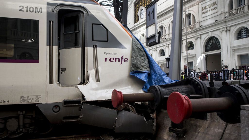 Accidente de Tren en la estación de Francia de Barcelona
