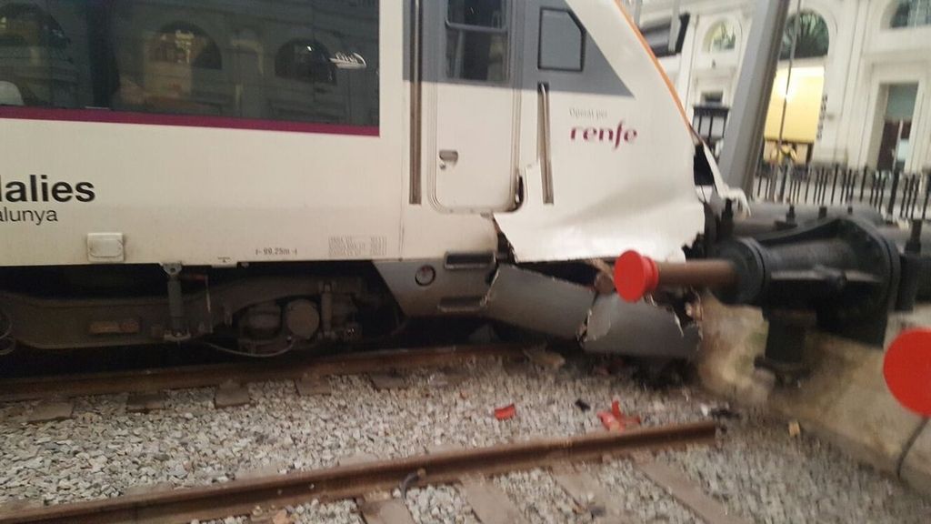 Accidente de Tren en la estación de Francia de Barcelona