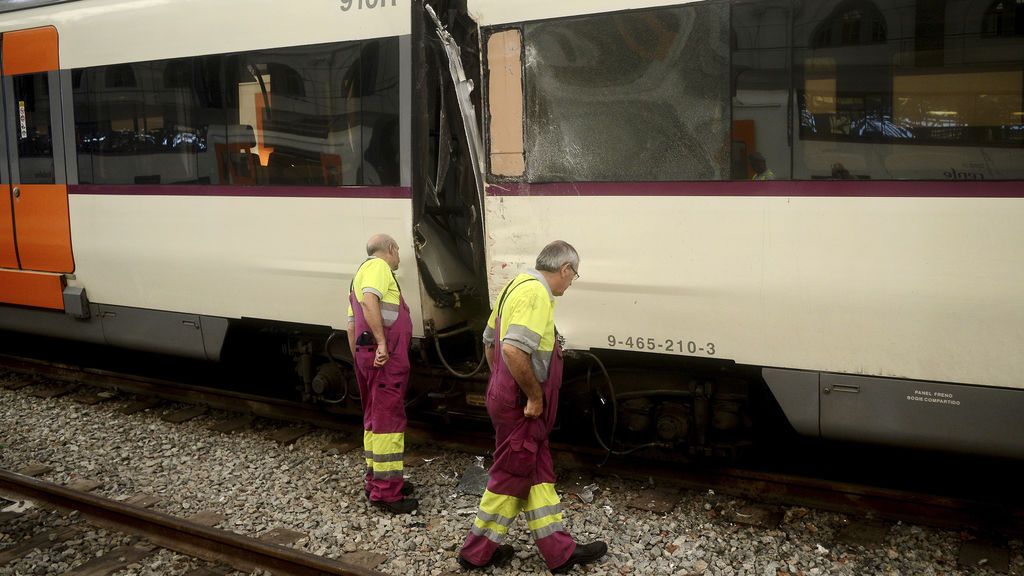 Accidente de Tren en la estación de Francia de Barcelona