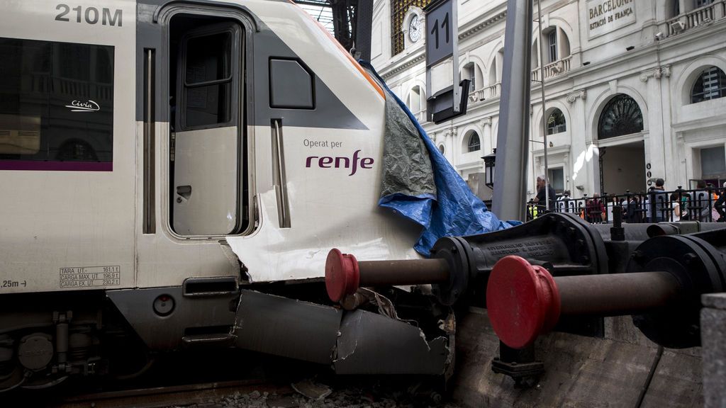 Accidente de Tren en la estación de Francia de Barcelona