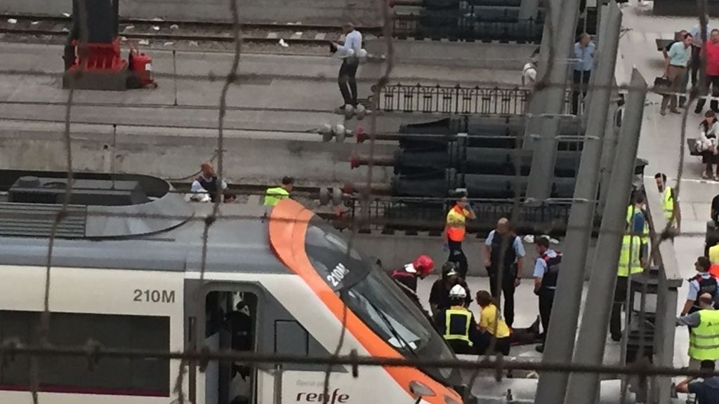 Accidente de Tren en la estación de Francia de Barcelona