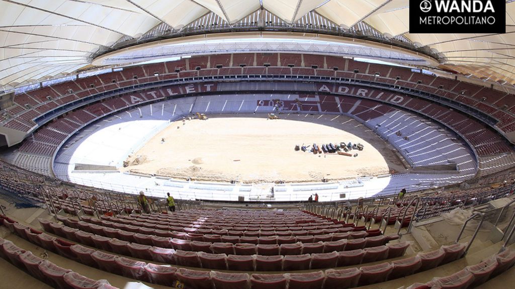 La cubierta del Wanda Metropolitano ya está terminada