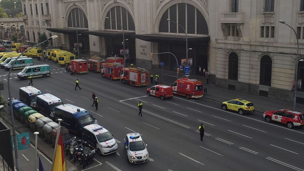 Accidente de Tren en la estación de Francia de Barcelona