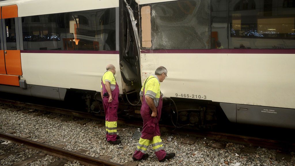 Accidente de Tren en la estación de Francia de Barcelona
