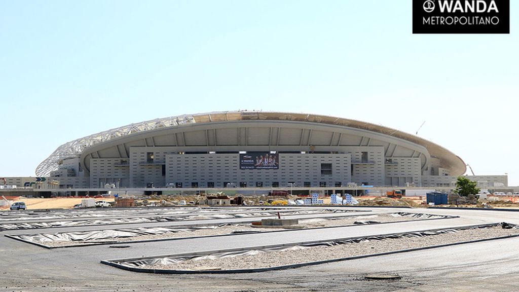 La cubierta del Wanda Metropolitano ya está terminada