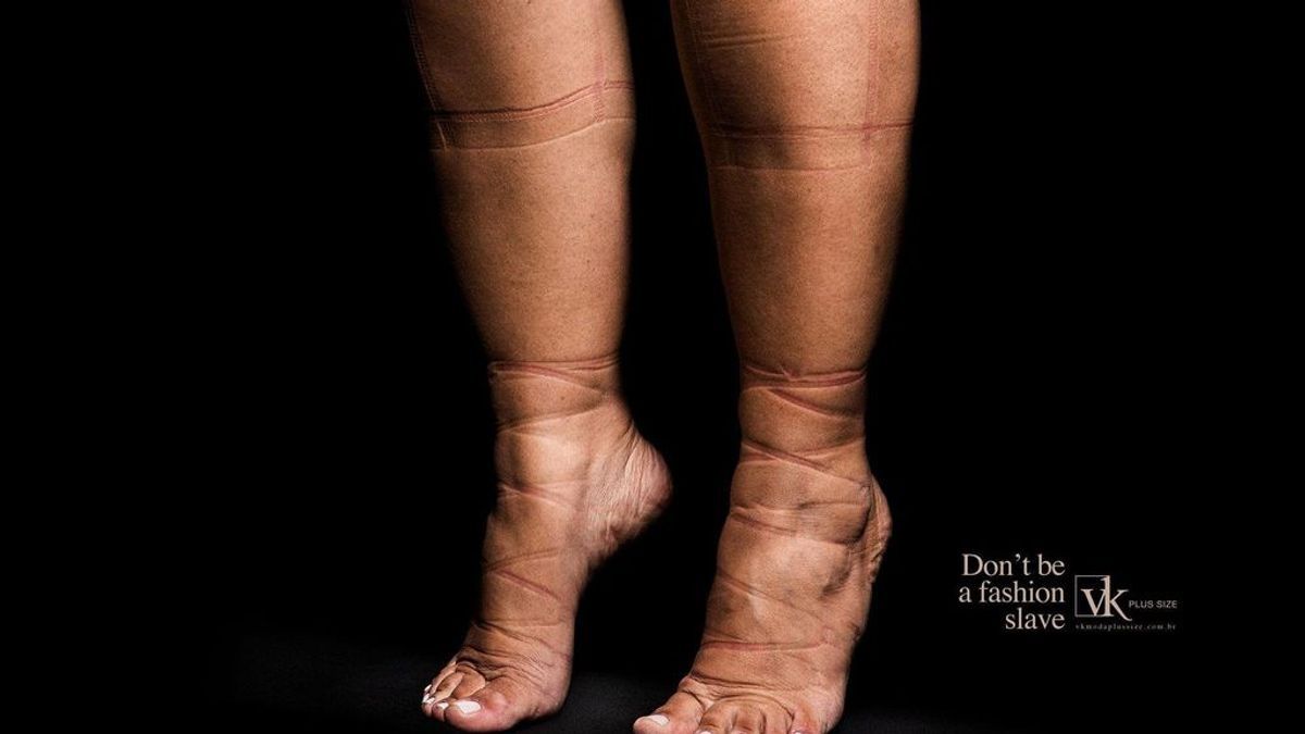 Una nueva campaña brasileña muestra las marcas que deja la ropa en la piel