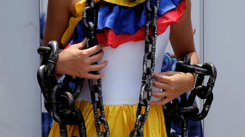 Protesta en China contra la Asamblea Nacional Constituyente de Venezuela