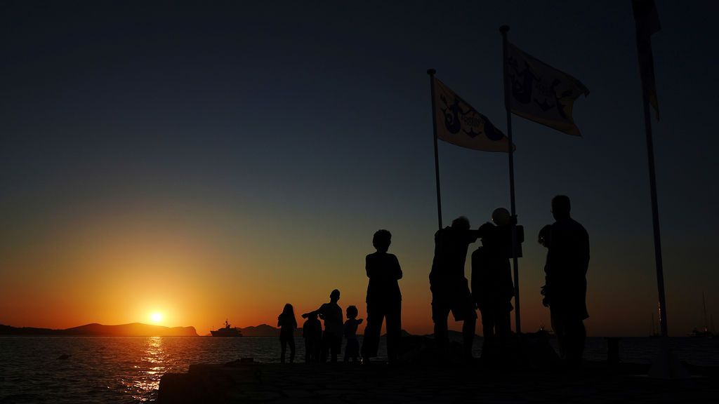Puesta de sol en Grecia