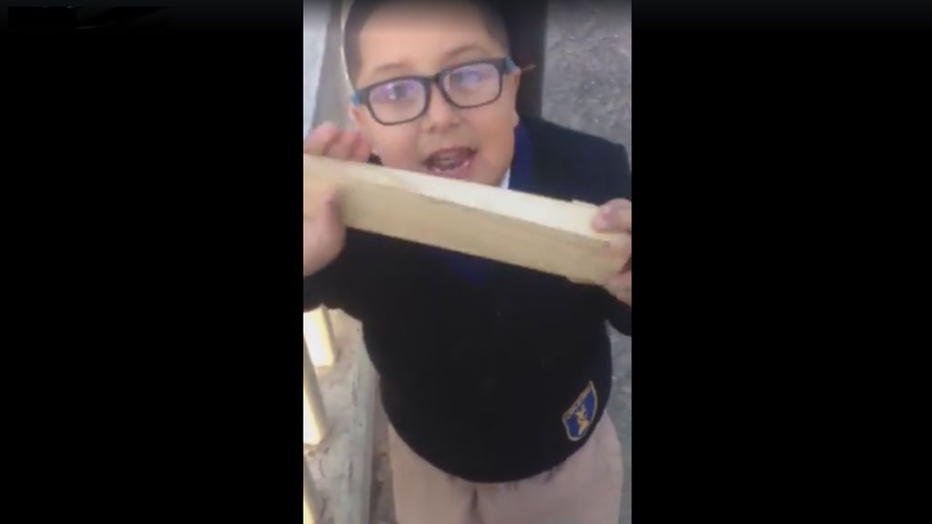 Un niño de 8 años consigue vender un palo de madera por 100 pesos