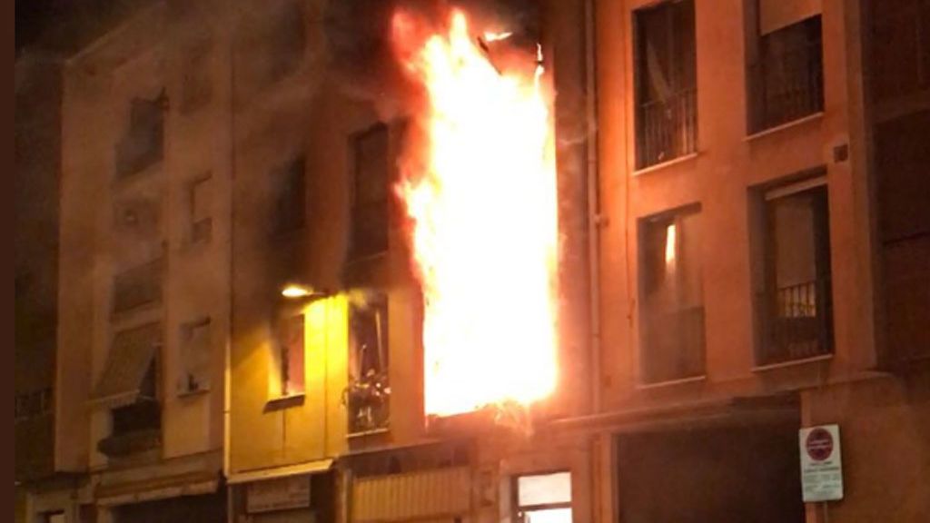 Incendio en Puente la Reina