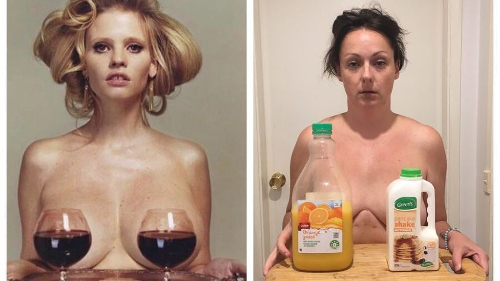 Esta humorista crea las imitaciones más virales de las fotografías de las famosas