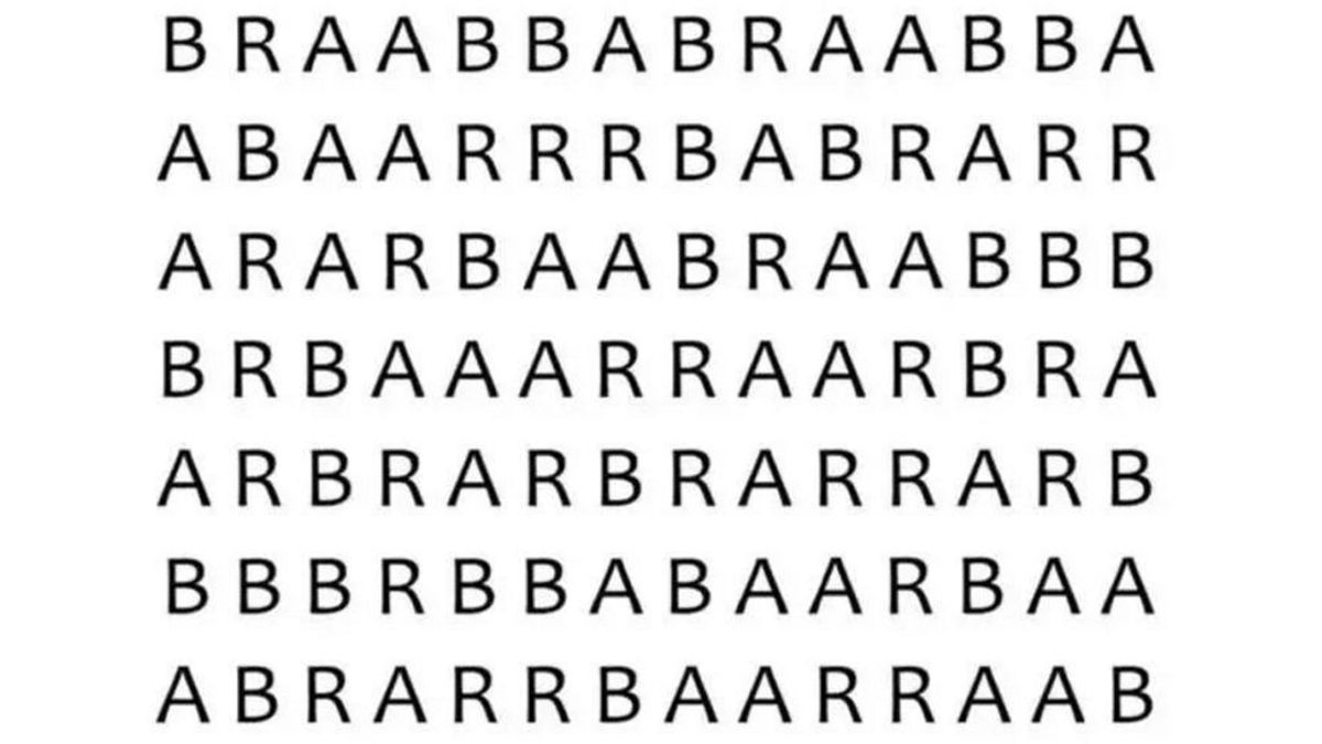 ¿Eres capaz de encontrar la palabra ‘BAR’ en esta imagen en menos de un minuto?