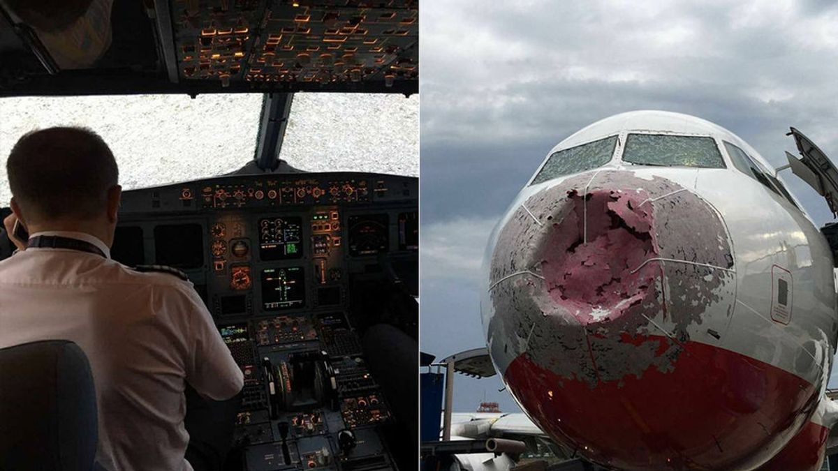 Pánico a bordo: Aterrizaje ‘a ciegas’ tras resquebrajase el parabrisas del avión