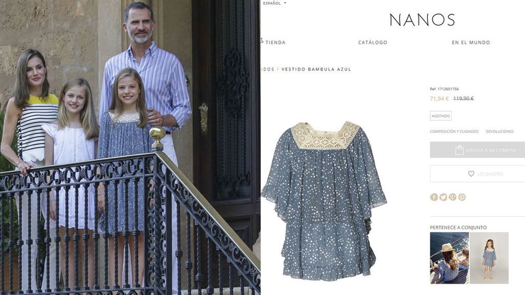 Sofía, influencer: el vestido de la Infanta en el posado en Marivent... ¡se ha agotado en pocas horas!