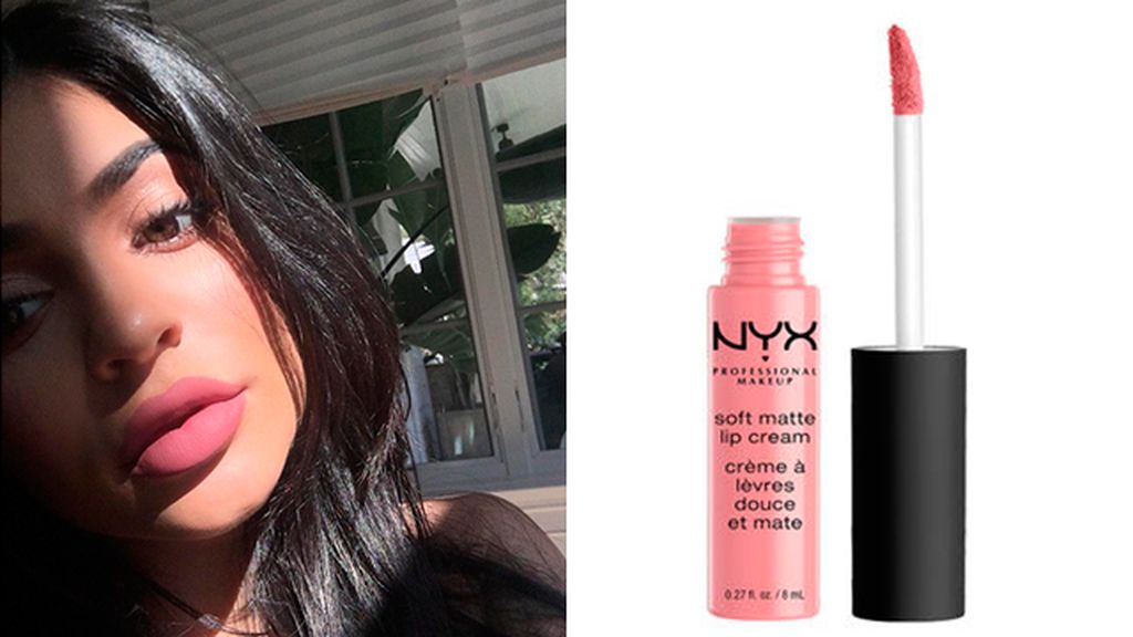 Candy K de Kylie Jenner (29$) y Soft Matte Lip Cream de NYX (6,90 euros)