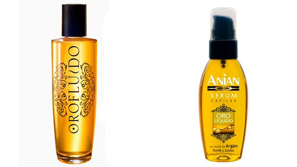 Oro Fluido de Revlon (10 euros) Serum Oro Líquido de Anian (4 euros)