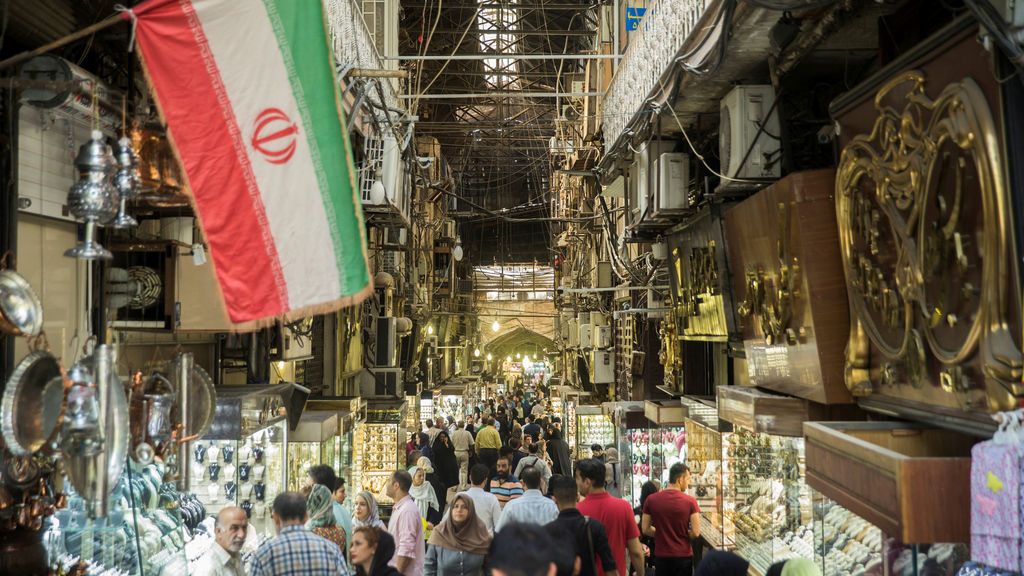 Gran Bazar en el centro de Teherán, Irán
