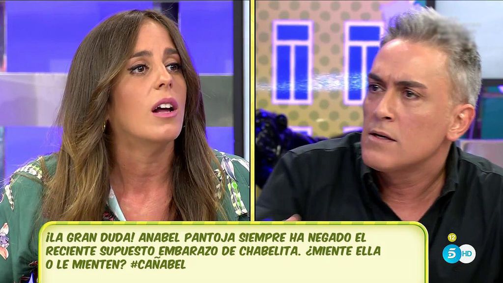 Anabel Pantoja se emociona  en su duro enfrentamiento con Kiko Hernández
