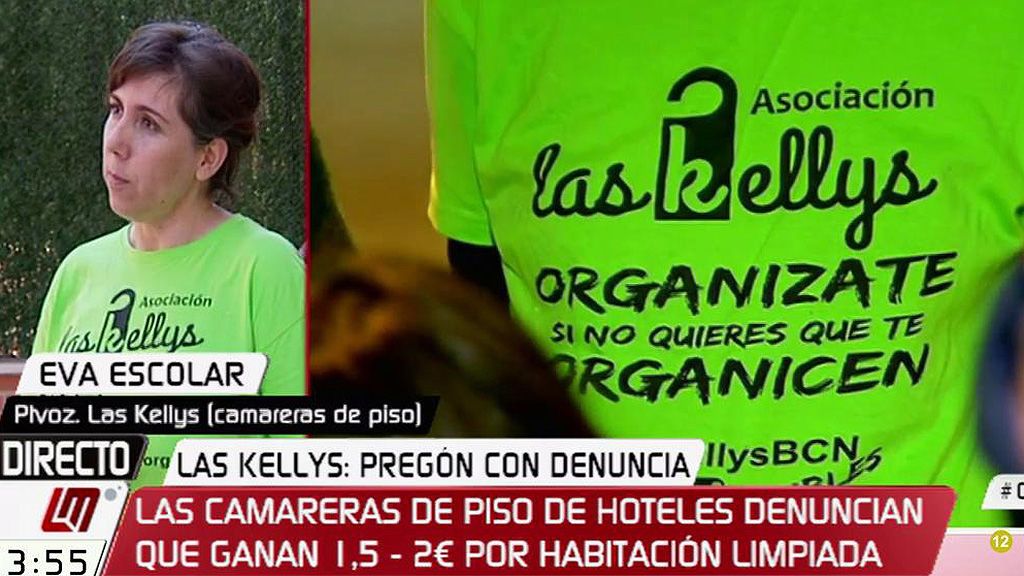Eva Escolar, portavoz de las Kellys: “Nuestras condiciones de trabajo están siendo deterioradas”