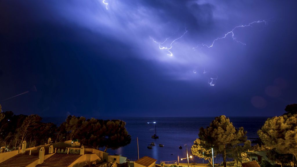 Tormenta eléctrica en Mallorca