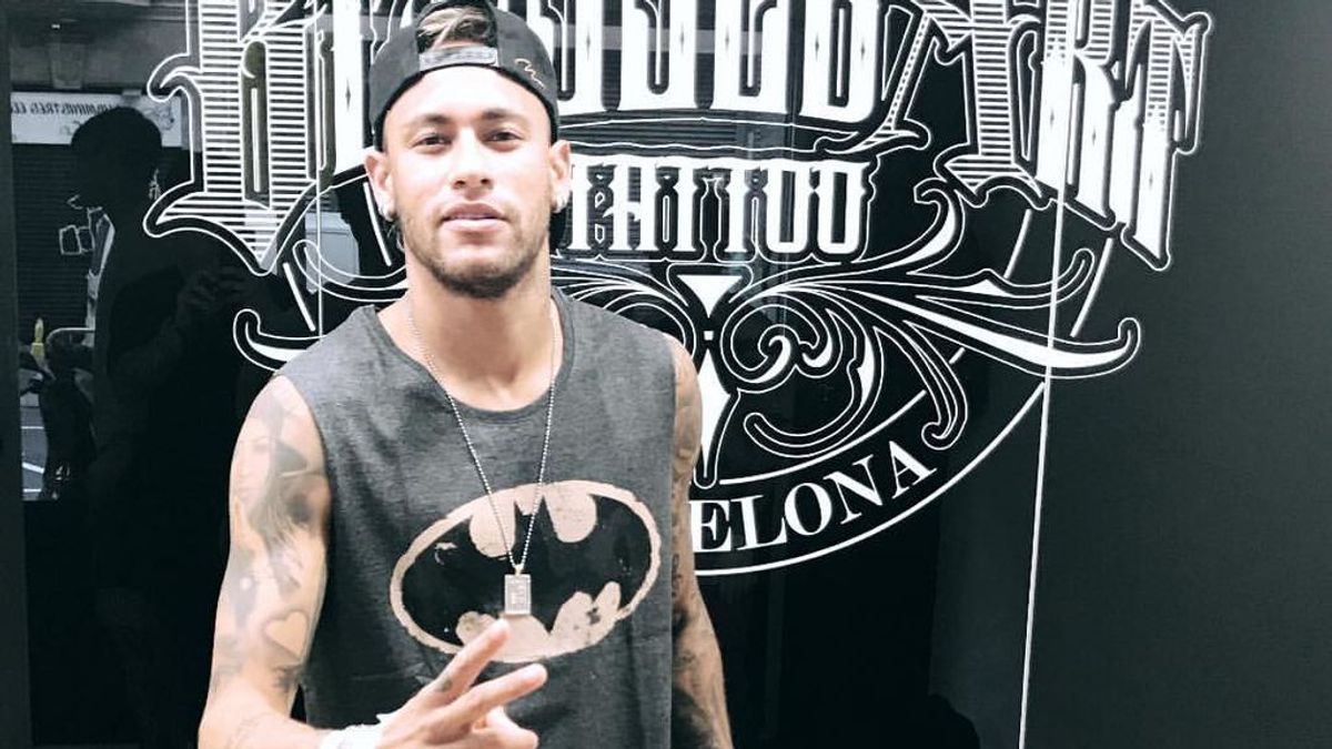 Neymar va a hacerse un tatuaje de recuerdo en su último día en Barcelona